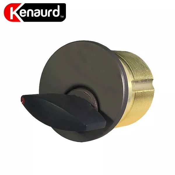 Premium Thumb-Turn Mortise Cylinder - 1" - 10B - Oil Rubbed Bronze / Black