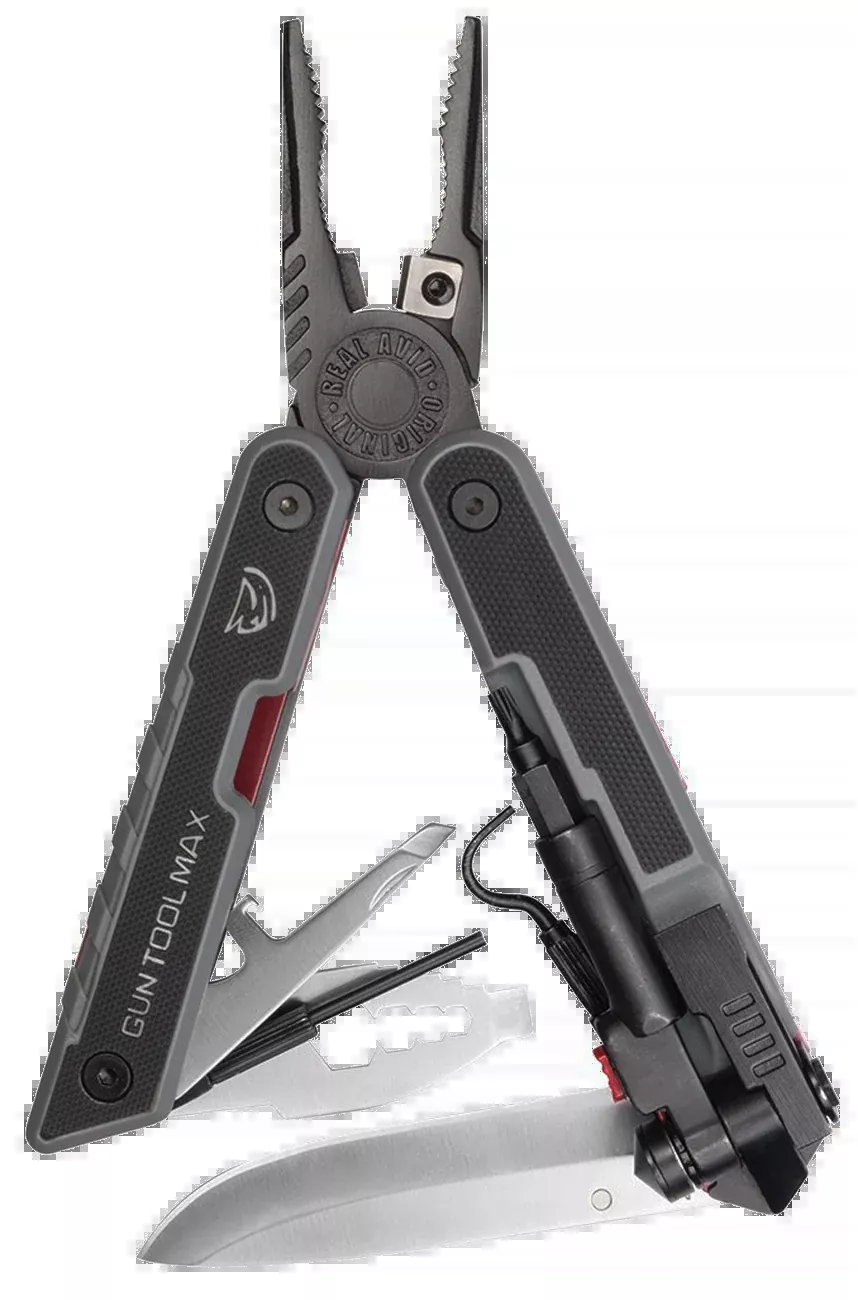 Real Avid AVGTMAX Gun Tool Max Black 3.25" 440 Stainless Steel Plain G10 Black Handle