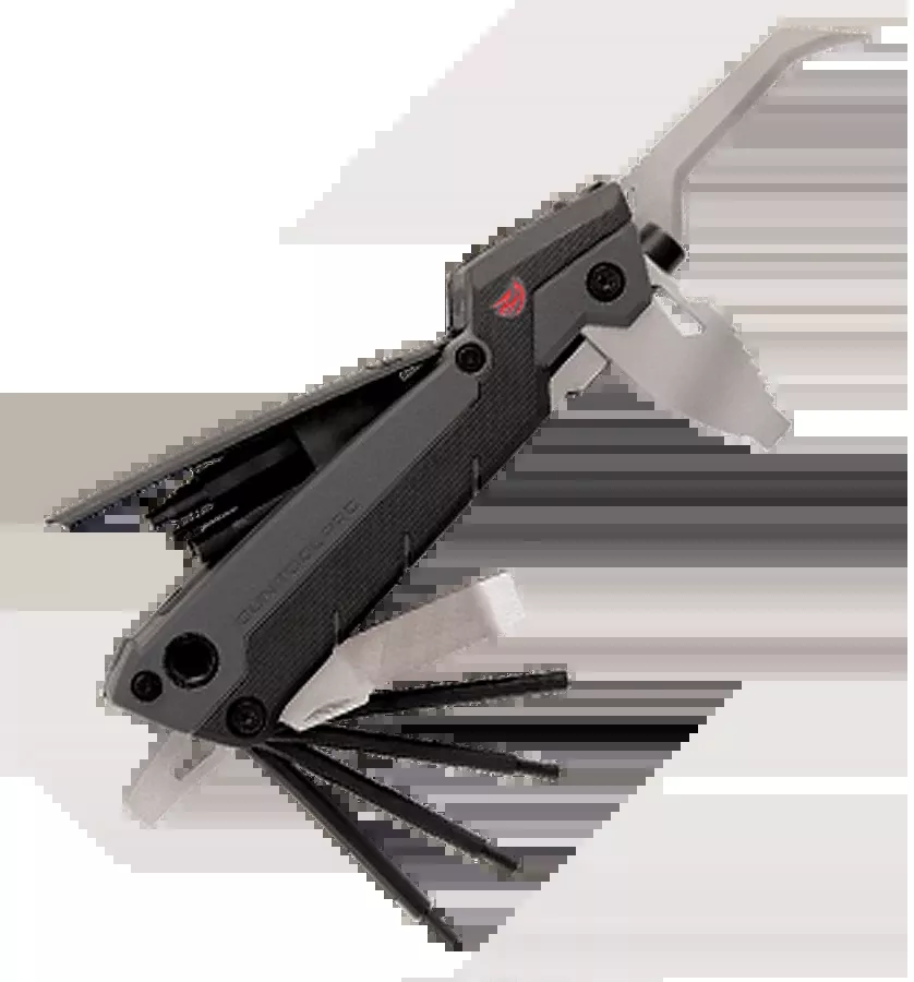 Real Avid AVGTPRO Gun Tool Pro Black Stainless Steel 2.50" Plain/Claw Point Rifle/Shotgun