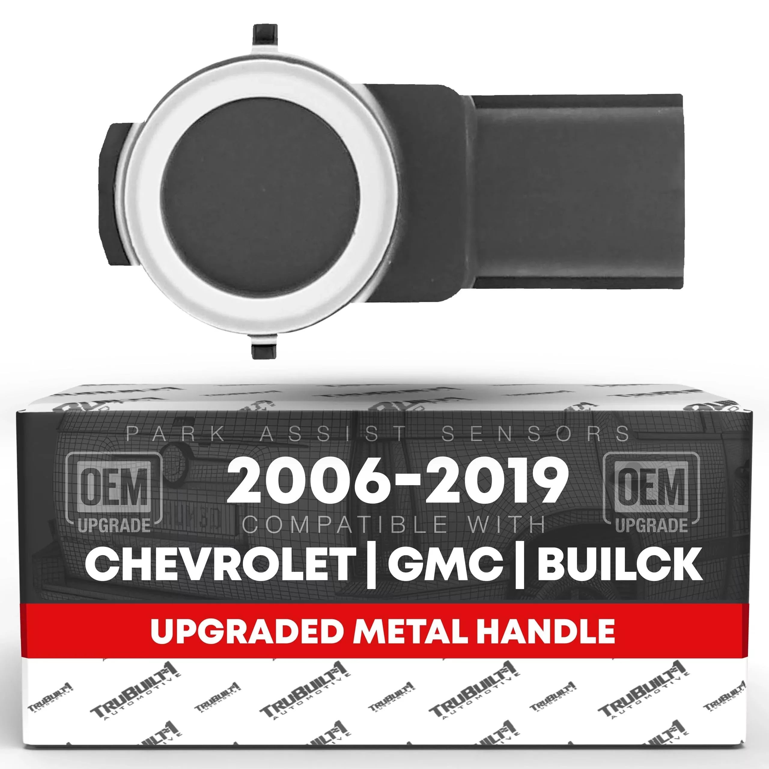 Rear Parking Sensor, 1-pk - Compatible with 2007-2018 Chevrolet GMC Avalanche Silverado Tahoe Yukon; Cadillac Escalade; Buick Enclave Lucerne - Reverse Parking Assist Sensor - OEM 15239247, 684-079