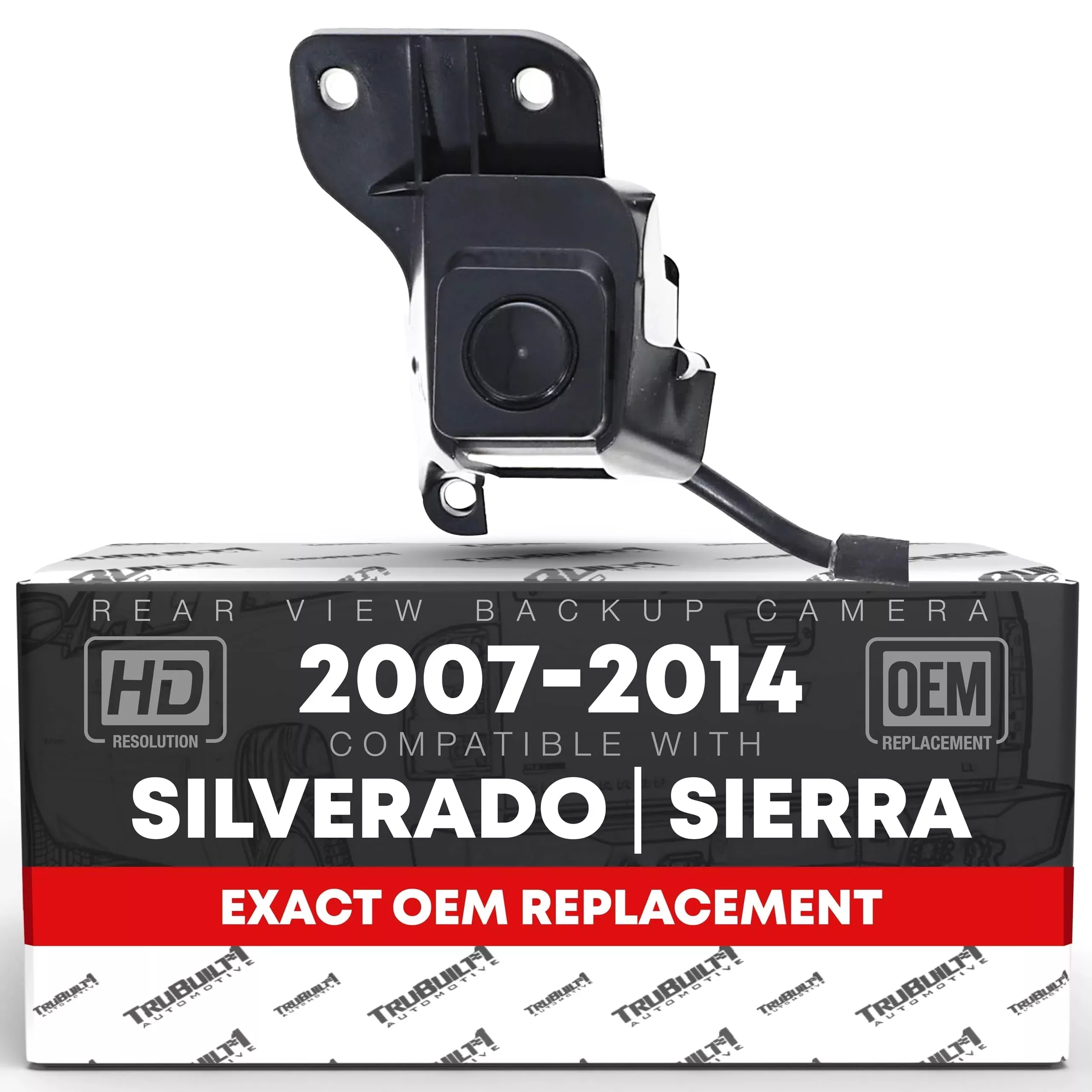 Rear View Backup Camera - Compatible with 2007-2013 Chevrolet Silverado; GMC Sierra 1500, 2011-2014 Chevrolet Silverado; GMC Sierra 2500 3500 - Reverse Park Assist Camera - OEM 23146157, 590-084