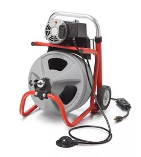 RIDGID 26998 K-400 Drum Machine – 115V with 1/2” x 75’ C-45 Integral Wound Cable