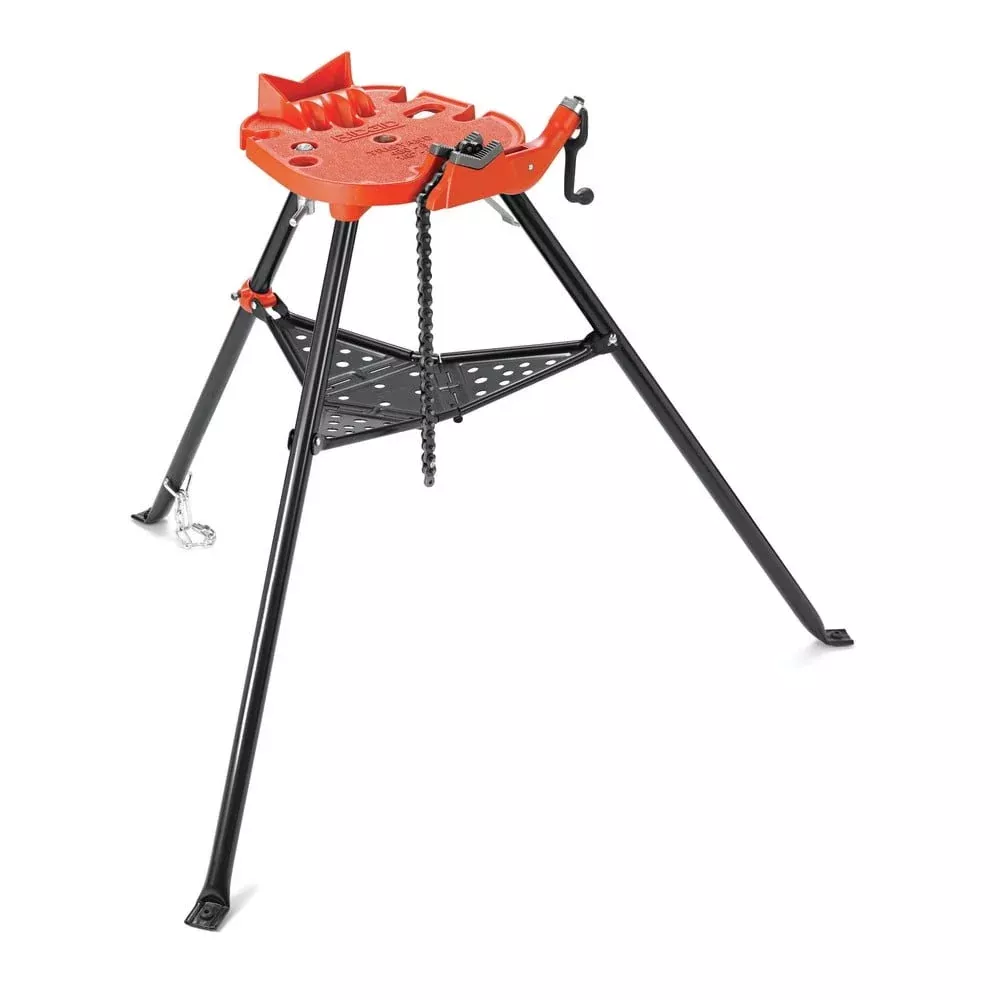 Ridgid 36273 Portable Tristand Chain Vise, Red