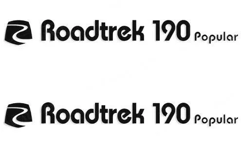 “RoadTrek 190 Popular w/Logo” RV Decals (Set of 2) – OEM New Oracle *