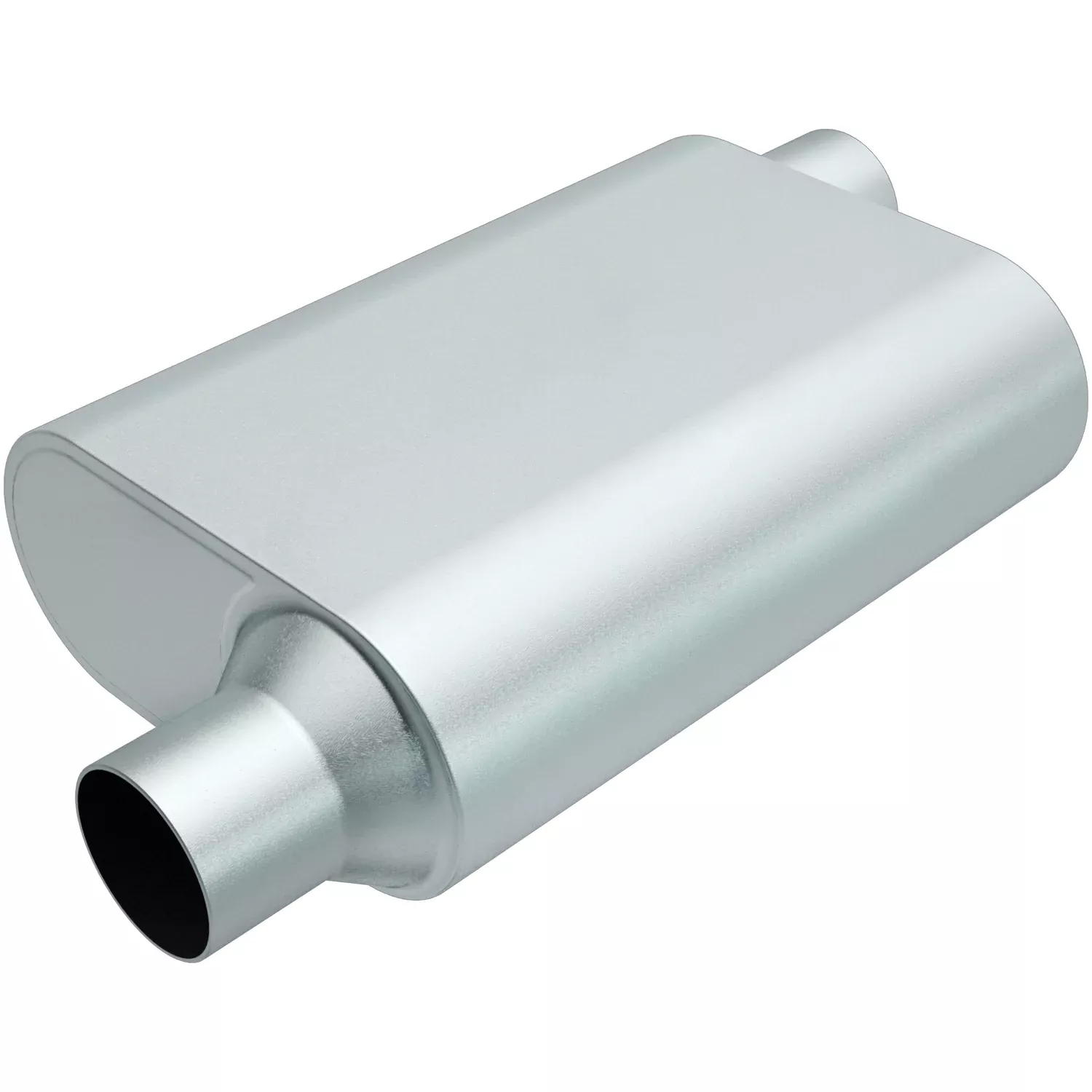 Rumble Aluminizd Muffler 2.5in Offset In/Out