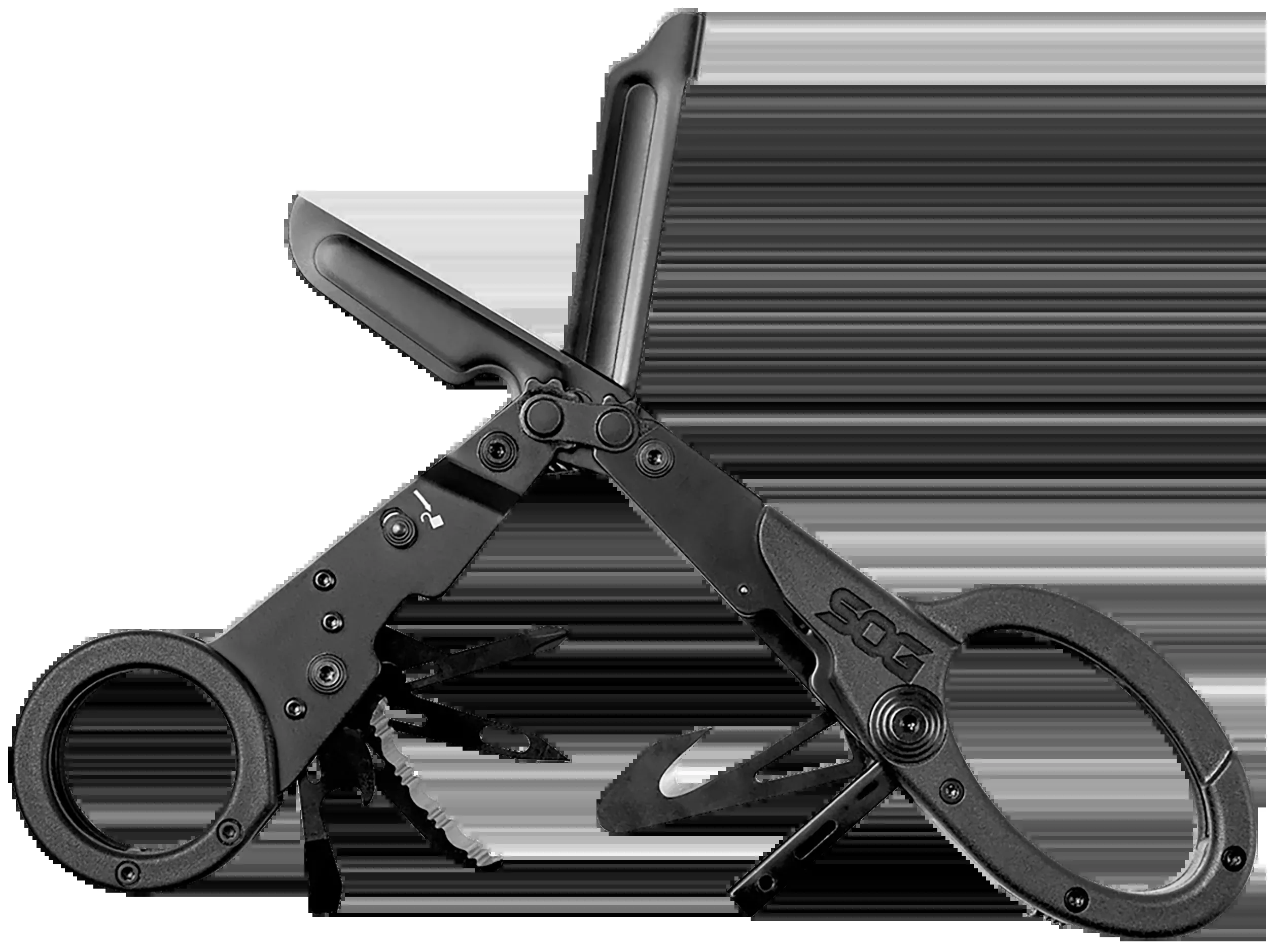 S.O.G SOG231250143 ParaShearsBlack 3Cr13MoV SS Plain Blade Features 11 Tools