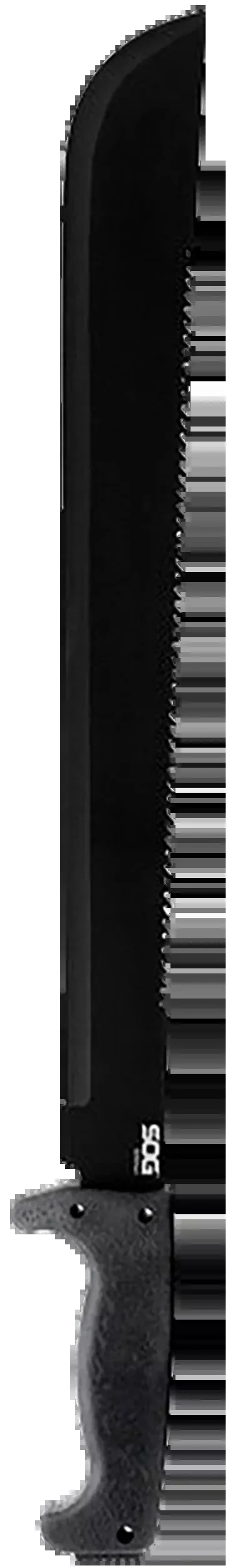 S.O.G SOGMC02N SOGfari18" Black Powder Coated 3Cr13MoV SS Blade Black Kraton Handle 24" Long Includes Sheath
