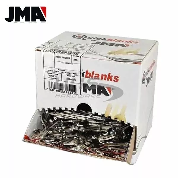 SC1 Keys - Nickel Finish Schlage Key Blanks (JMA) Pack of 250