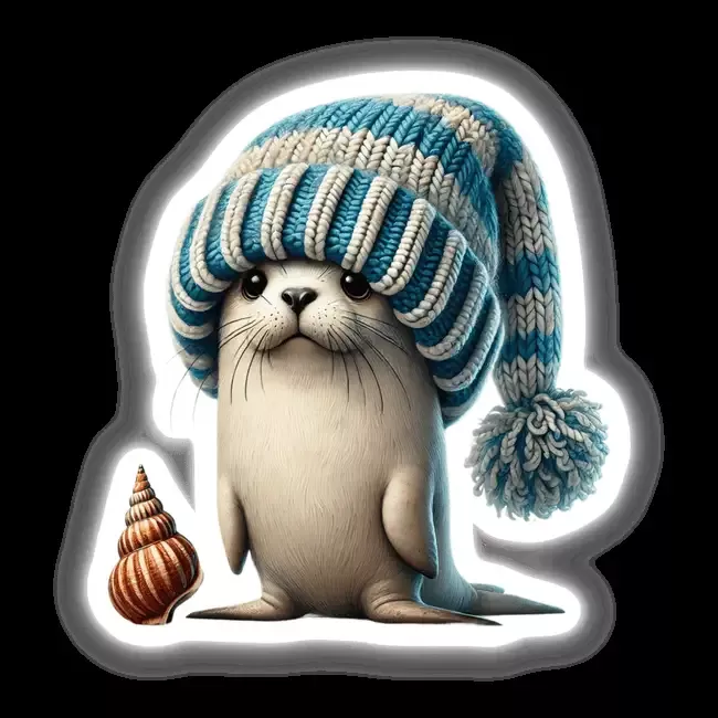 Seal Gnome with Seashell