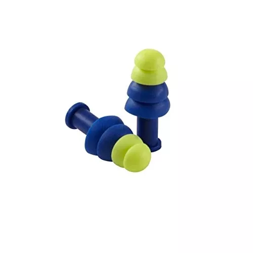 Sellstrom S23420 Reusble Plug-Uncorded-100PR/BX, Standard, Blue/Hi/Viz Green (Pack of 100)