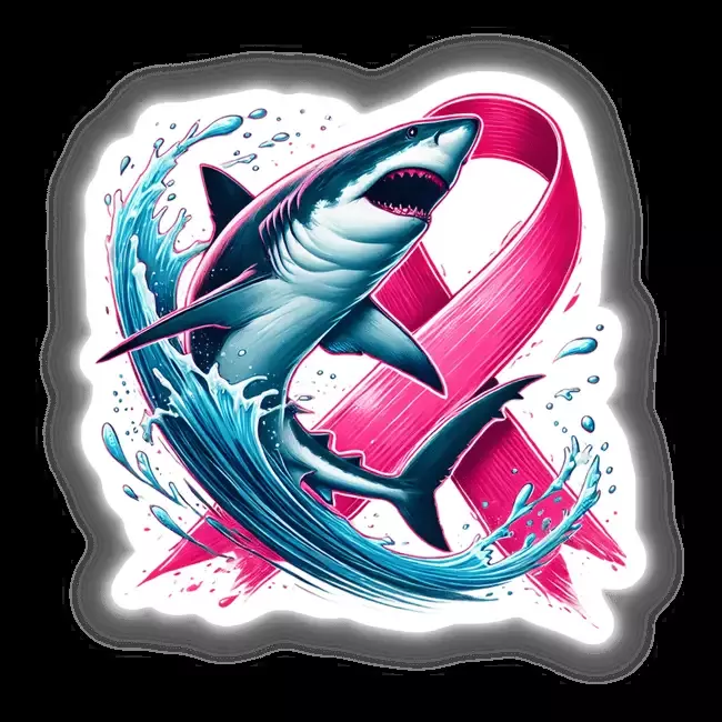 Shark Pink Ribbon Breast Cancer