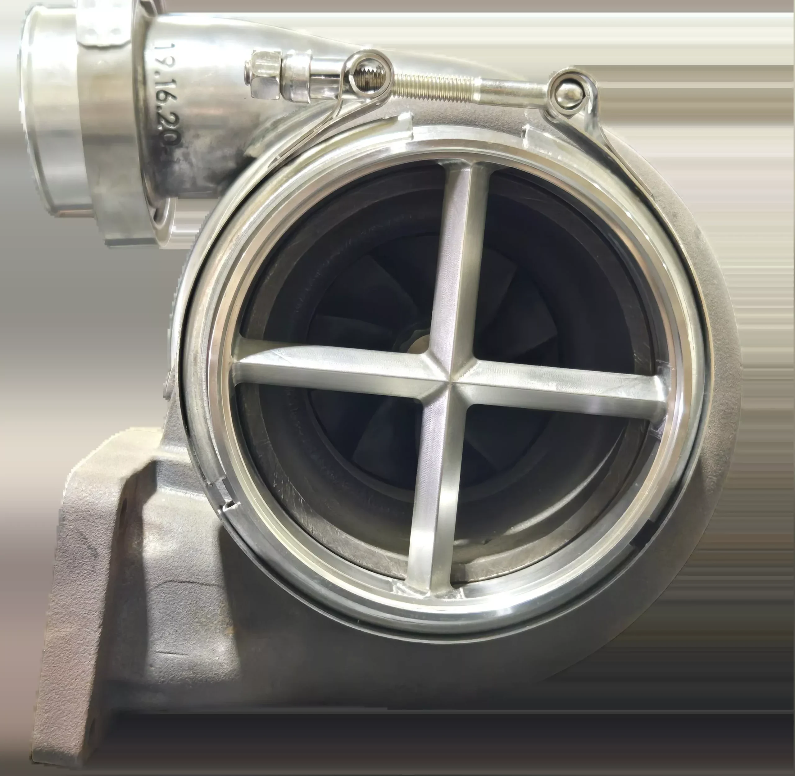 "Short" 5in Marmon Flare S400 *T6 Foot* Downpipe Turbo Guard Cross Bolts Flare Flange & Clamp