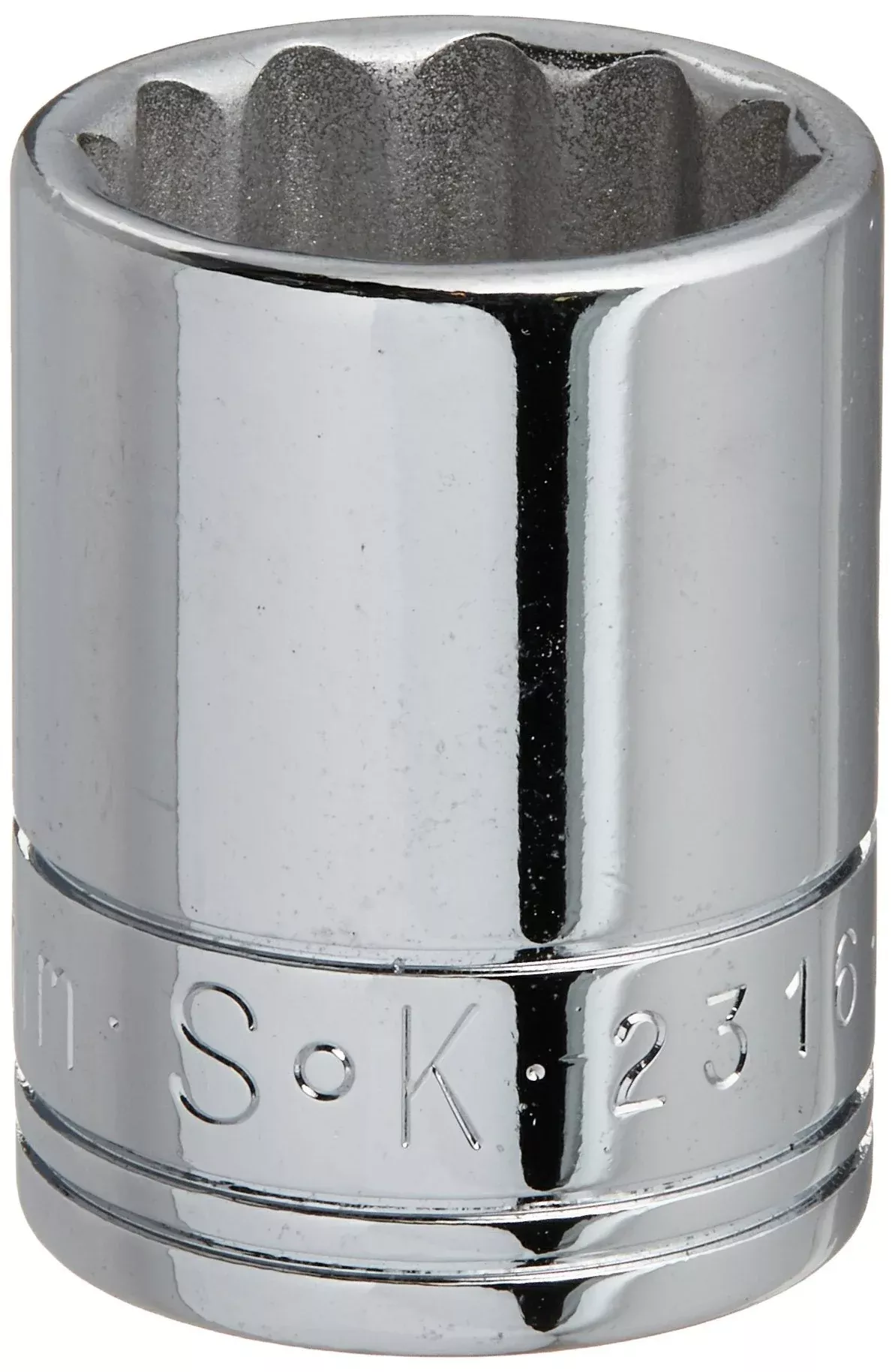 SK Hand Tools 2316 3/8" Dr. 16mm 12pt Standard Metric Socket USA MADE