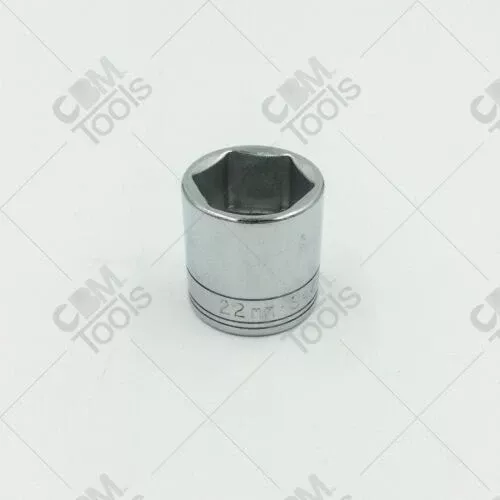 SK Hand Tools 322 22mm 3/8" Drive Metric Standard Socket USA MADE