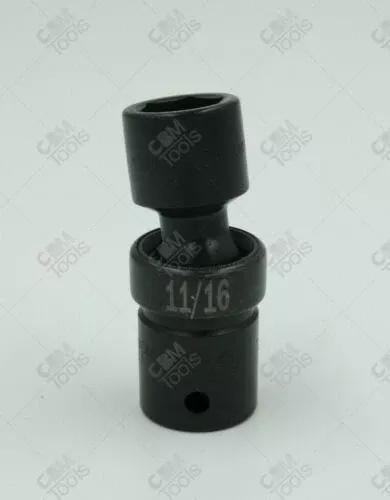 SK Hand Tools 34322 1/2" Dr. 11/16" 6 Point Swivel Fractional Socket -