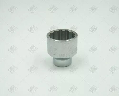 SK Hand Tools 40146 1/2" Dr. 1-7/16" 12pt Standard Fractional Chrome Socket
