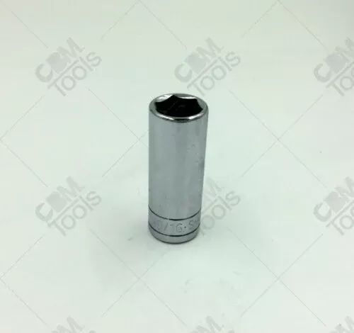 SK Hand Tools 40468 3/8" Dr. 9/16" 6pt Extra Deep Fractional Chrome Socket