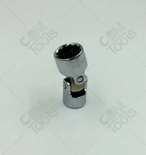 SK Hand Tools 40566 3/8" Dr. 16mm 12pt Flex Metric Chrome Socket