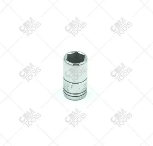 SK Hand Tools 40707 1/4" Dr. 8mm 6pt Standard Metric Chrome Socket