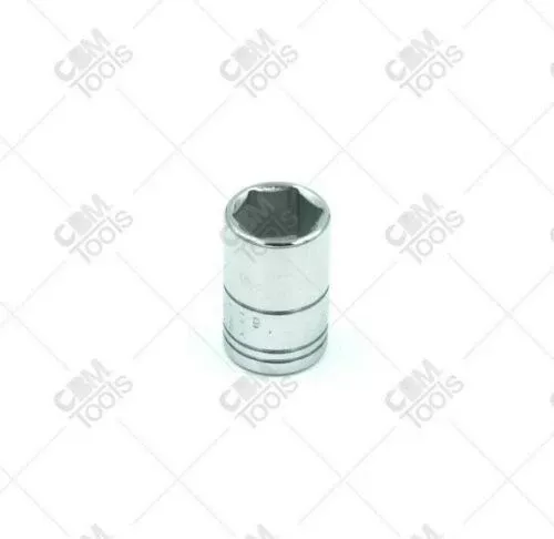 SK Hand Tools 40709 1/4" Dr. 10mm 6pt Standard Metric Chrome Socket