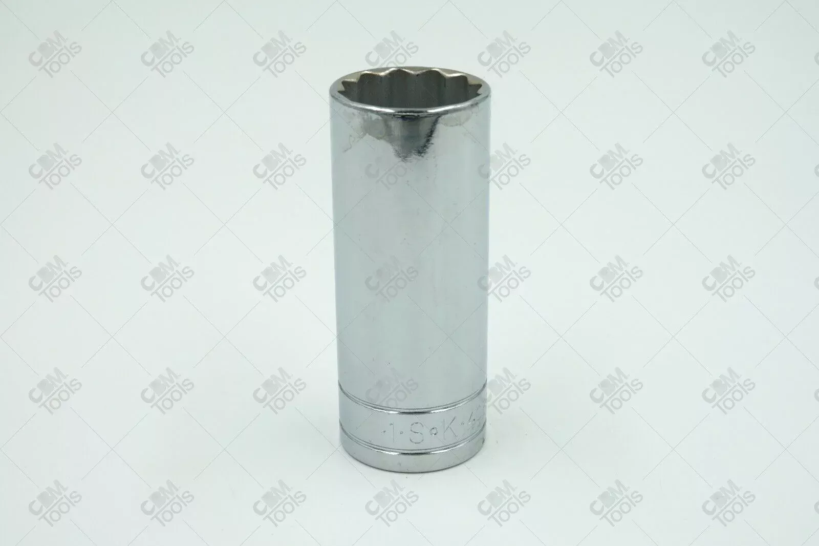 SK Hand Tools 40832 1/2" Dr. 1" 12pt Deep Fractional Chrome Socket