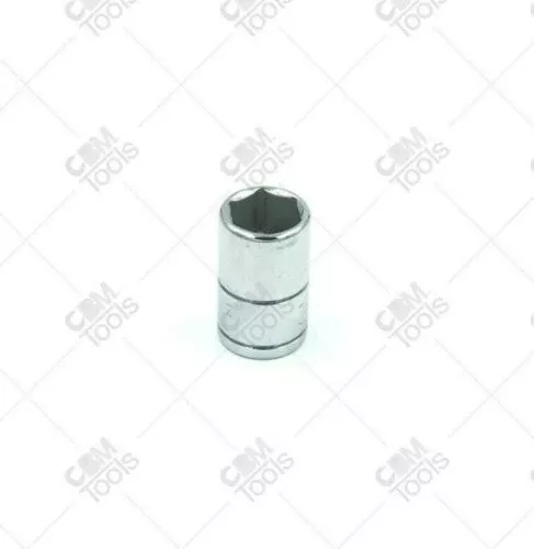 SK Hand Tools 40912 1/4" Dr. 3/8" 6pt Standard Fractional Chrome Socket
