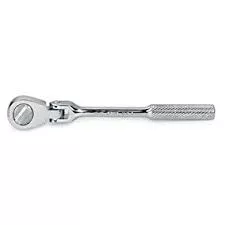 SK Hand Tools 40972 1/4" Dr. 6.3" Flex-Head Reversible 60 Tooth Ratchet