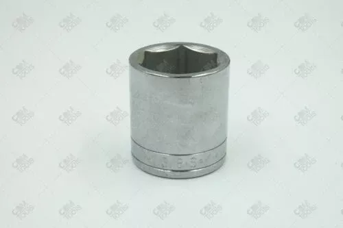SK Hand Tools 41144 1/2" Dr. 1-3/8" 6pt Standard Fractional Chrome Socket
