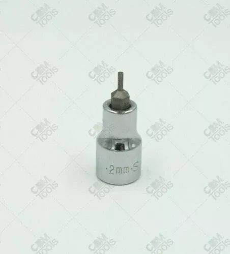 SK Hand Tools 41400 3/8" Dr. 2mm Metric Hex S2 Steel Bit Socket