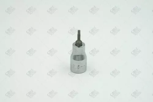 SK Hand Tools 41401 3/8" Dr. 2.5mm Metric Hex S2 Steel Bit Socket
