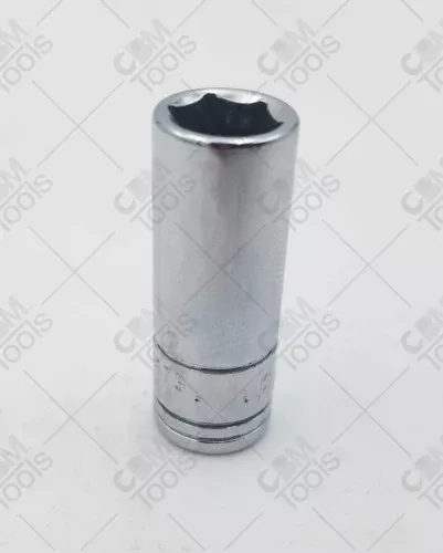 SK Hand Tools 41678 1/4" Dr. 8mm 6pt Semi-Deep Metric Chrome Socket