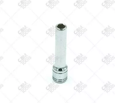 SK Hand Tools 41700 1/4" Dr. 5.5mm 6pt Deep Metric Chrome Socket