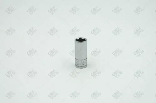 SK Hand Tools 41872 1/4" Dr. 3/8" 6pt Semi-Deep Fractional Chrome Socket