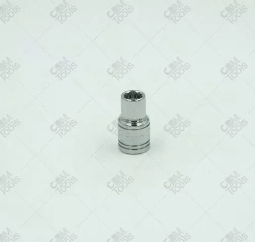 SK Hand Tools 43704 1/4" Dr. 6mm 12pt Standard Metric Chrome Socket