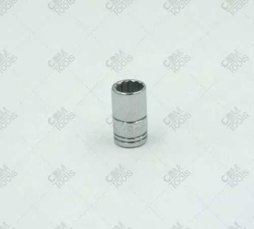 SK Hand Tools 43708 1/4" Dr. 9mm 12pt Standard Metric Chrome Socket