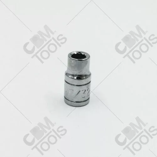 SK Hand Tools 43907 7/32" 1/4" Drive 12 Point Fractional Standard Chrome Socket