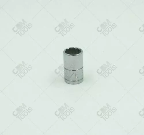 SK Hand Tools 43912 1/4" Dr. 3/8" 12pt Standard Fractional Chrome Socket