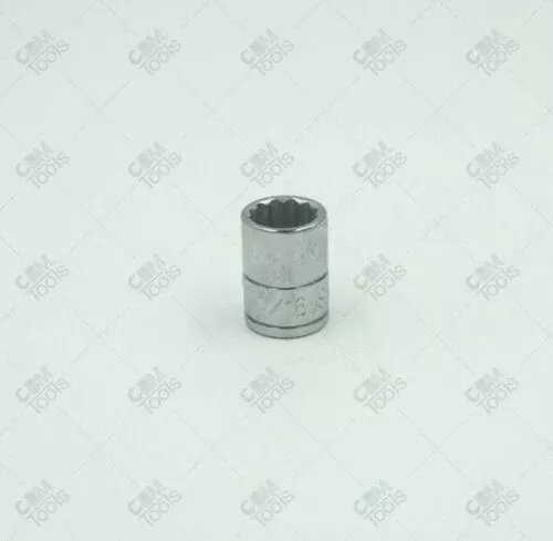 SK Hand Tools 43914 1/4" Dr. 7/16" 12pt Standard Fractional Chrome Socket