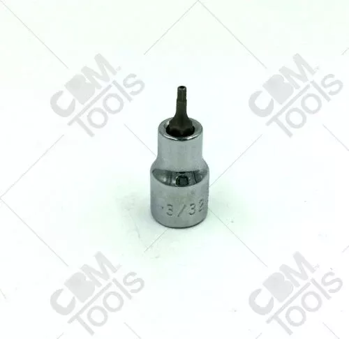 SK Hand Tools 44206 3/8" Dr3/32" Tamper Proof Hex Chrome Bit Socket