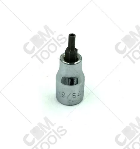 SK Hand Tools 44209 3/8" Dr 9/64" Tamper Proof Hex Chrome Bit Socket
