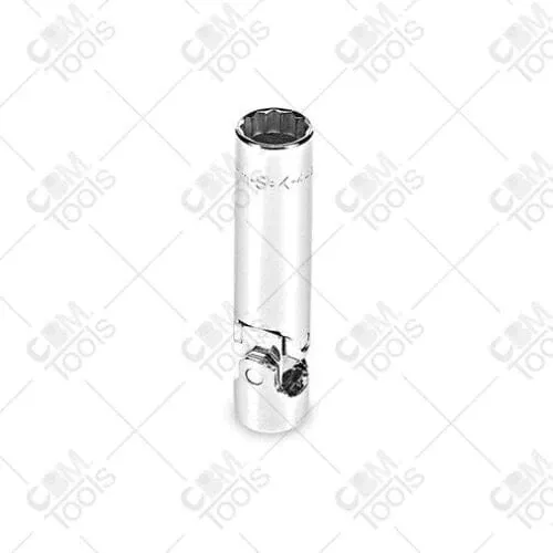 SK Hand Tools 4427 3/8" Drive Flex 14mm, 12 Point Swivel Metric Spark Plug Socket