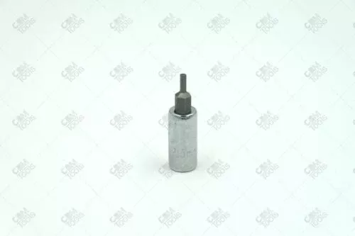 SK Hand Tools 44325 1/4" Dr. 2.5mm Metric Hex S2 Steel Bit Socket