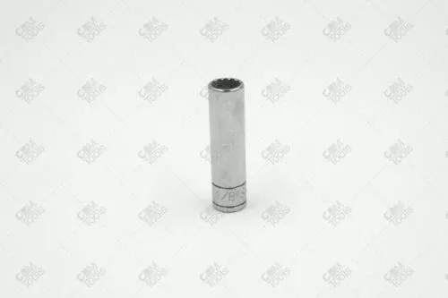 SK Hand Tools 44912 1/4" Dr. 3/8" 12pt Deep Fractional Chrome Socket