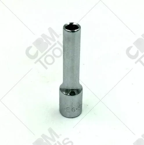 SK Hand Tools 44956 1/4"Dr E6 Metric Deep Female Torx Socket