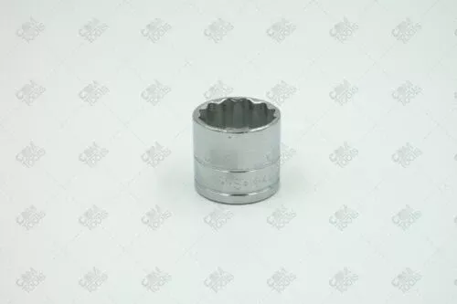 SK Hand Tools 45132 3/8" Dr. 1" 12pt Standard Fractional Chrome Socket