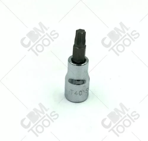 SK Hand Tools 45440 3/8"Dr T40 Tamper Proof Torx Chrome Bit Socket