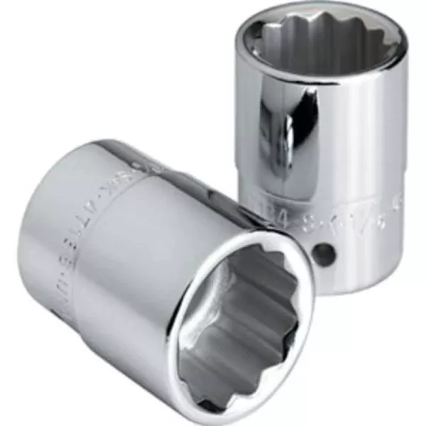 SK Hand Tools 47144 3/4" Dr. 1-3/8" 12pt Standard Fractional Chrome Socket