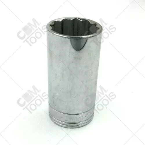 SK Hand Tools 48031 1/2"Dr 31mm 12 Point Metric Deep Chrome Socket