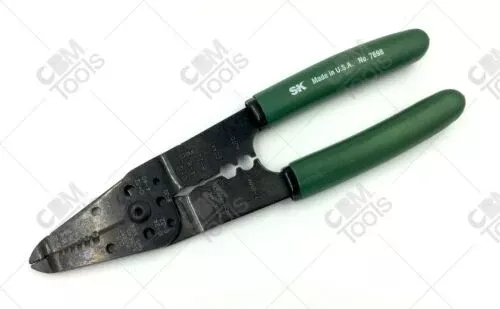 SK Hand Tools 7698 8" Crimper/Cutter/Stripper USA MADE