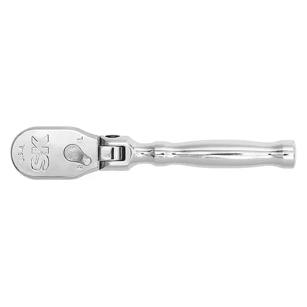 SK Hand Tools 80280 1/4" Dr. LP90 Flex Low Profile 90 Tooth Ratchet (5in)